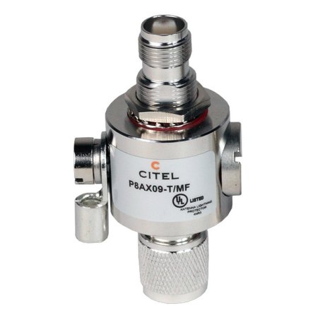 CITEL Outdoor RF Protector, Dc-3.5 Ghz, Dc Pass, 25W, Imax 20Ka, Male-Female Tnc Connector P8AX09-T/MF